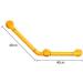 Grab bar Wall 304 Stainless Steel Handrail Handrails Handrail Elderly/Disabled Handle Armrest Bars/Shower with White Slip White 40X40cm (Yellow 40X40cm) - Buy Online on GoSupps.com