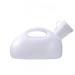 Urinal 2 L Male with Cover Emergency Use ABS Material Portable Urine Collector Senior/Home/Hospital-Blue (Color : White)