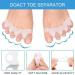 Toe Separator & Hallux Valgus Spreader - Super Soft 4 Pairs for Pain Relief & Pressure Relief - Buy Online on GoSupps.com