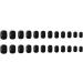 Press on Nails Short Round Fake Nails Black False Nails Gloss reusable Press on Nails Designs Acrylic Nails Press on Artificial Nails Stick on Nails For Women Girls 24Pcs - Buy Online on GoSupps.com