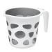 Extremely Premium Plastic Duplex Designer Mugs for Bathroom Bath Accessory x 1 Mug BPA free Bathing Dabba camping mug, certified bathing water mug - 1.5 litre capacity - Assorted colors (Duplex Grey)