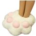 Shairmb heated foot warmer women cat's claw Foot warmers no current warm feet help big cartoon plush foot warmer hot water bottle footbag cozy foot warmer white 38 * 38cm 38 * 38cm white white