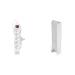 Emos socket strip with USB 5-fold multiple socket and 2x 2.1 A connection 3 m extension cable IP20 for inside 2.1a loading current & p0004c socket strip bracket white bundle with wall bracket for 5 or 6-fold