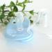 Greatangle-UK Baby Silicone Pacifier - Butterfly Shape with Hygienic Cap & Animal Pattern - Blue | Safe & Stylish Infant Feeding Essentials - Buy Online on GoSupps.com
