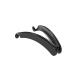 Ladies' hair clip classic banana clip twisted plastic 11 cm black