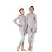 DEVOPS Boys and Girls Thermal Underwear Long Johns Set with Fleece Lined X-Large Light Gray