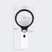 Magnifiers Handheld Glass with Lamp 4 Times 30 Times Compatible with Children Elderly Reading HD Maintenance Identification High Magnification Mirror Reading Aids - Buy Online on GoSupps.com