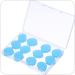 6Pairs Ear Plugs Reusable Silicone Earplugs Waterproof Swimming Earplugs Noise Cancelling Ear Plugs for Adults Kids Ear Plugs for Swimming Sleeping Snoring Studying (Blue)