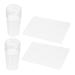 FRCOLOR Silicone Nail Tools 2 Sets Nail Stamp Handle Abs Soft Head Clear Nail Stamper 6.2X3X3CM Assorted Color
