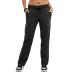 Powerblend Fleece Pants, Womens Soft Sweatpants, Womens Fleece Sweatpants, 31" X-Small Black