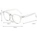 Trendy Anti-UV Computer Readers | Fuqinqingoz Blue Light Glasses for Men & Women - Size +250 Color C3 - Buy Online on GoSupps.com