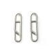 JJZS 100pcs/pack Stainless Steel Power Clips Lure Clips Snaps Quick Change Fishing Lure Connector Kayak Drifting Fishing Fast Snaps Speed Clips L_23mm_70lbs