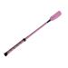 Jump Bat 18 Inch Riding Crop Horse and Rhinestone Decorated Handle Color Choice: Black, Blue, Green, Fuchsia, Pink, Purple, Red, or Yellow Pink Bling