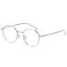 Blue Light Blocking Anti Eyestrain Computer Readers Eyeglasses Round Reading Glasses New Flat Light Mirror +0.00 C2