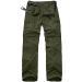 Hiking Pants for Men Convertible Zip Off Boy Scout Quick Dry Lightweight Cargo Travel Safari Pants 6055 Army Green 30