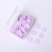 100 Pcs Purple Mini Portable Travel Soap Paper Sheets Flower Shape Disposable Paper Soap Flakes Hand Wash Cleaning Washing Hand Toiletry Paper Soap Sheets Foot and Hand Care Hand Wash