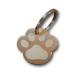 Dog stainless steel in paw shape with engraving - animal brand dog cat puppy 3 sizes 6 colors (S 25mm x 23mm rose gold) S 25mm x 23mm rose gold