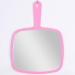 Nicole Fantini Professional Salon Hair Stylist Large Handheld Mirror - Wide Angle Barber Hairdressing Makeup Mirror Pink - Buy Online on GoSupps.com