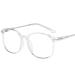 Large Anti Eye Strain Cute Reading Glasses Blue Light Blocking Computer Readers Eyeglasses Flat Light Mirror +150 Transparency