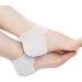 2X Heel Gel Silicone Skin Sleeves for Cracked Care - Blister Protection Socks (White) - UK - Buy Online on GoSupps.com
