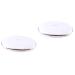 Homsfou 2er-Box Accompanying box for contact lenses Gua Sha head skin Kamm cleaning set Contact lenses-Cases mirror film lens holder invisible cobblestones white