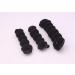 Set of 3 Magic Hair Styling Tools - Hot Donut Bun Ring & Curler Accessories (Black) - Perfect for Effortless Updos - Buy Online on GoSupps.com