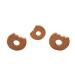 Wendysun 3pcs Lovely Cartoon Wood Teether Pure Natural Animal Hauni Shape Baby Teething Nursing Beech Teether Baby DIY Pendant Toy (3pcs)