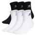 adidas Originals Trefoil Quarter Socks (6-Pair) Medium White/Black