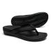 MEGNYA Women Orthopeic Sandals with Arch Support Plantar Fasciitis Flip Flops for Flat Feet Comfortable Cushioned Foam Slipeper for Outdoor Beach 8 W1-black