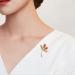 Pin Jewelry Gifts for Women Ladies Elegant Accessories South Red Agate Magnolia Shape Brooch Luxury Wedding Banquet Brooch Accessories Brooches & Pins - Buy Online on GoSupps.com