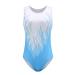 Gymnastics Leotards for Women Sleeveless Shiny Diamond Ballet Leotards for Adults Tank Leotard Dancewear Blue Small