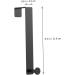 Generic 4 Pcs Door Hook Wall Mounted Clothes Hanger Wall Hanger Over Door Towel Bar Black Stainless Steel - Buy Online on GoSupps.com