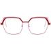 Anti Eyestrain Blue Light Blocking Oversized Reading Glasses - Pink Classic Flat Light Mirror Eyeglasses +0.00 - Buy Online on GoSupps.com