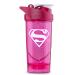Shieldmixer Hero Pro Classic Shaker Supergirls Classic - BPA -Free - Gym accessories - egg white Shaker - Fitness drinking bottle - Rosa - 700ml