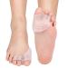 Gel Toe Separators 2 Pairs Toe Stretcher Bunion Spacer Metatarsal Pads Kit for Orthotic Overlapping Toes Hammer Toes Bunion for Barefoot Reduce Foot Pressure