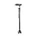 Folding Cane Crutch Elderly Four Feet with Light Telescopic Aluminum Alloy Anti-Skid Family