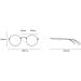 Fuqinqingoz Anti-Blue Light Retro Reading Glasses - Round Glare-Free Computer Readers (+250 Gray) - HD Flat Light Mirror for Presbyopia - Buy Online on GoSupps.com