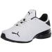 PUMA Men's Viz Runner Sneaker 11 Wide White/Black