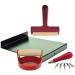 Speedball Block Printing Kit with Bench Hook, Inking Plate, Brayer, Lino Cutters, Carving Tools, and Baren - Buy Online on GoSupps.com