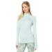 Smartwool Womens Base Layer Top - Merino 250 Wool Active 1/4 Zip Outerwear Bleached Aqua Heather Medium