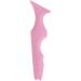 FOMIYES Silicone Beauty Ruler Makeup Bag for Travel Eye Makeup Stencil Makeup Supply Eye Mascara Simple Pink