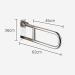 Grab Rail Home Bathroom Safety Handicap Grab Bar Foldable Grab Bars for Bathroom Safety Rail for Bathtubs and Showers Non-Slip Wal - Buy Online on GoSupps.com