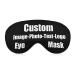 Custom Funny Sleep Mask Funny Soft Nighttime Sleeping Masks Design Your Text for Men Women and Kids Black One Size