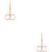 IOIUSKKU 2 Set of Nail Cuticle Nippers Stainless Steel Scissors Electroplating Convenient Trimming Tool Nose Hair Tweezer Plated Rose Gold Plated Rose Gold 2Set - Buy Online on GoSupps.com