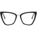 Parwana Mode Oversized Cat Eyes Reading Glasses for Women - Trendy Anti-Glare & Blue Light Blocking - Black +100 - Buy Online on GoSupps.com