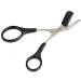 2Pcs Curved Eyebrow Trimmer and Shear Scissors Set for Precise Eyebrow and Eyelash Grooming - Non Slip Finger Grips, Suitable for Women and Men - Buy Online on GoSupps.com