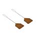 Hope Woodworking Leather Fly Swatter Set (2 Pack) 17 Amish-Made Fly Swat w/Real Leather Paddle Fly Swatters Multi Pack w/Metal Handle Bug Swatter Mosquito Swatter Wasp Swatter (Brown) 2 Pack Brown