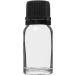Handsunity 10 ML Dropper Bottle Set - 6 Small Clear Pharmacy Glass Bottles with Black Caps for Essential Oils & DIY Projects - Buy Online on GoSupps.com