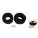 2pcs Elastic Ponytail Holders - Stretchable Black Hair Ties for Easy Styling | Sourcing Map - Buy Online on GoSupps.com