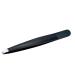 Exeton - Eyebrow Tweezers Hair Removal Tool Hair Plucker Stainless Steel Non Slip Handle Color Black